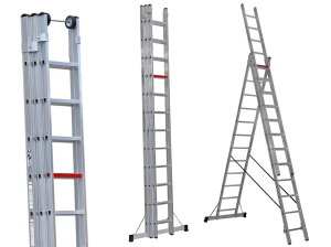 Drabina aluminiowa przemysłowa Cagsan 3x12 12+12+12 10,00m