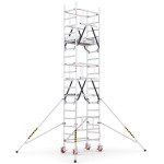 Rusztowanie aluminiowe jezdne CAGSAN ProTube Solo 60x120cm 6.40m