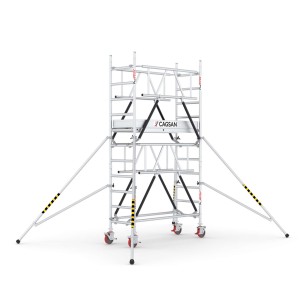 Rusztowanie aluminiowe jezdne CAGSAN ProTube 60x180cm 4.30m