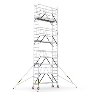 Rusztowanie aluminiowe jezdne CAGSAN ProTube 60x240cm 8.50m