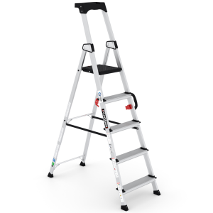 Drabina aluminiowa przemysłowa Cagsan HAZAR 4+1 z rączką 3.20m