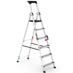 Drabina aluminiowa przemysłowa Cagsan HAZAR 5+1 z rączką 3.40m 