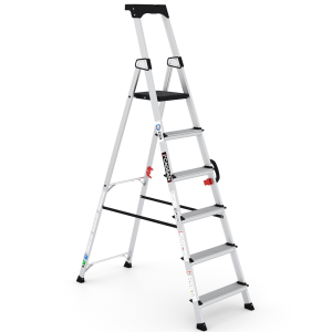 Drabina aluminiowa przemysłowa Cagsan HAZAR 5+1 z rączką 3.40m 