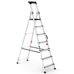 Drabina aluminiowa przemysłowa Cagsan HAZAR 6+1 z rączką 3.70m