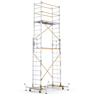 Rusztowanie aluminiowe  jezdne BRIKS TeleSafe S006XS 6,45m
