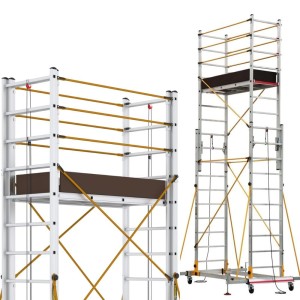 Rusztowanie aluminiowe  jezdne CAGSAN TeleSafe S004XL 4.75m