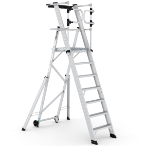 Drabina aluminiowa magazynowa CAGSAN KEY-PRO 6+1 3.75m