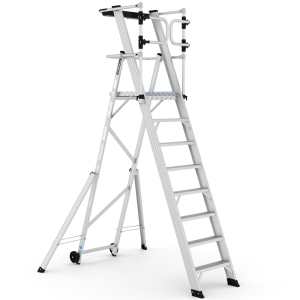 Drabina aluminiowa magazynowa CAGSAN KEY-PRO 7+1 4.00m 